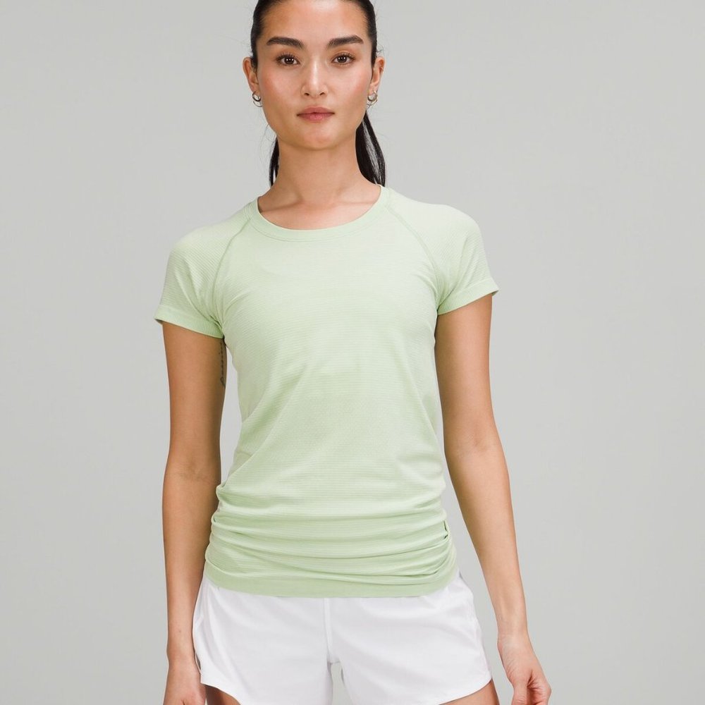 Lululemon Swiftly Tech Short Sleeve Shirt 2.0 in Creamy Green